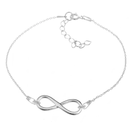 Bransoletka srebrna Infinity symbol nieskończoności srebro 925